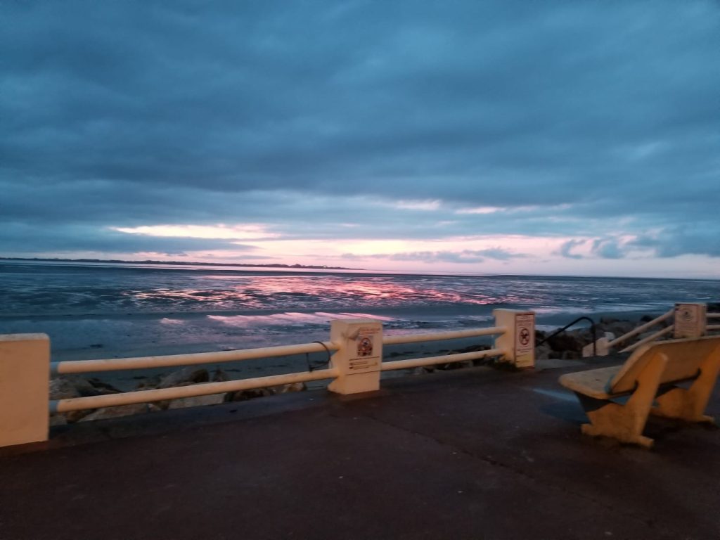 coucher de soleil au Crotoy